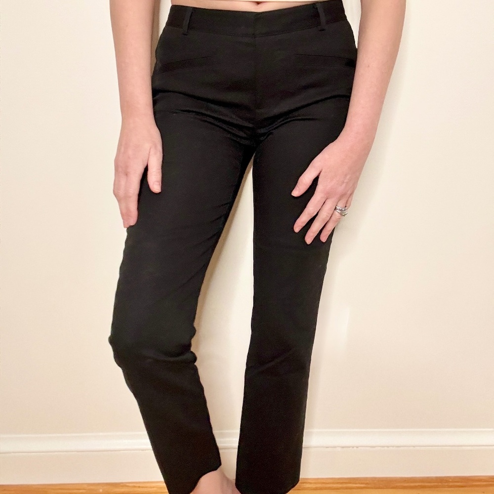 Club Monaco Black Cropped Ankle Pant